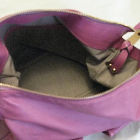 Marc Jacobs Collection 'Blake' Mauve Pink & Gold Hardware Multi-Pocket Hobo Bag